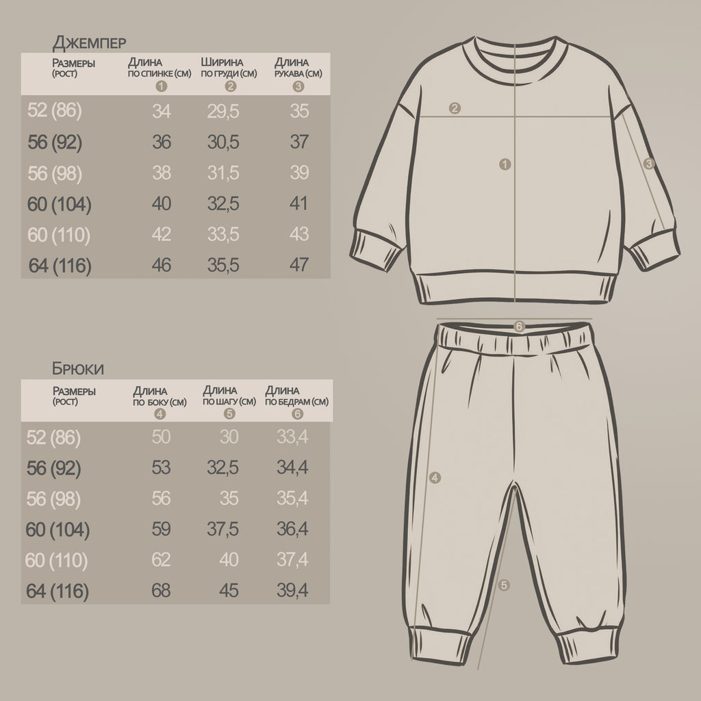 Костюм футер 2х нитка начес 8003310207