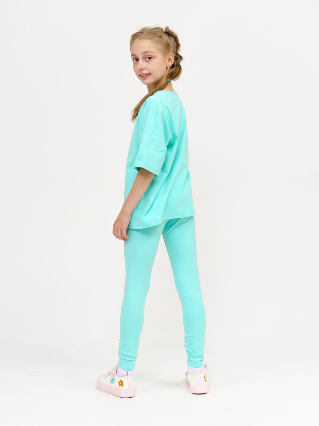 949Д Костюм с леггинсами "Бирюза"