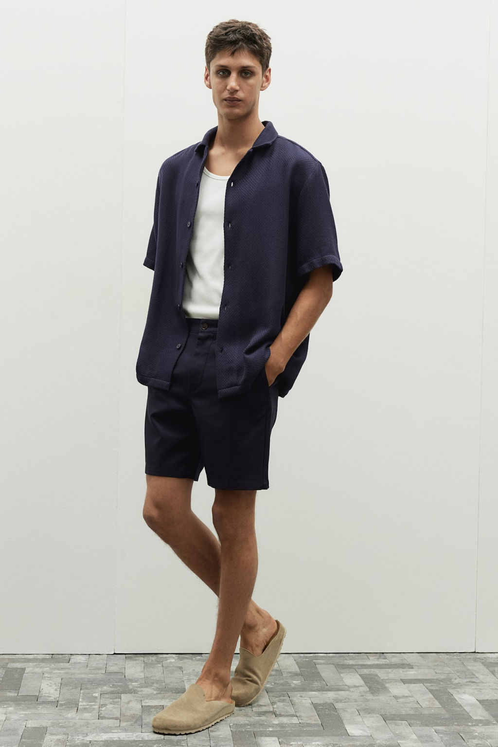 Camisa resort con textura Regular Fit - H&m фото 3