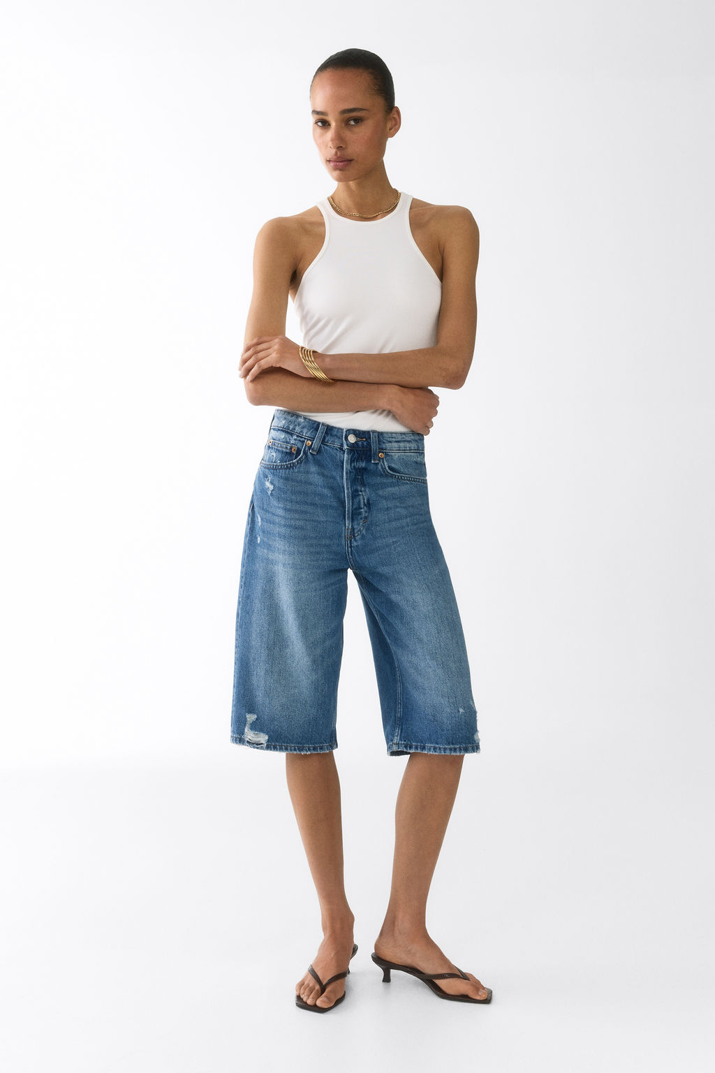 Bermudas en denim - H&m фото 4