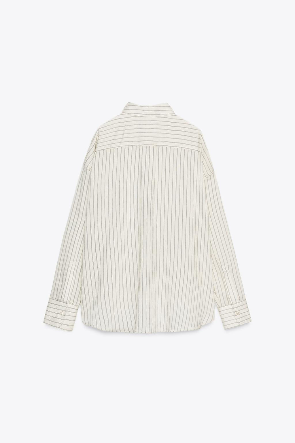 ZW COLLECTION STRIPED SHIRT - Zara фото 8