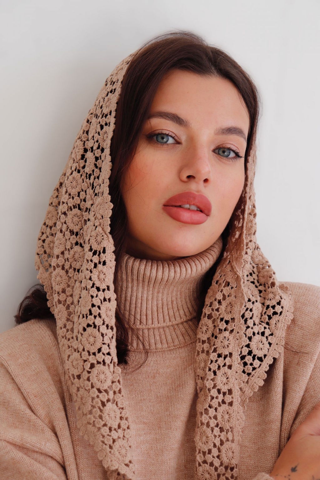 Martichelli Косынка бежевая  фото 9