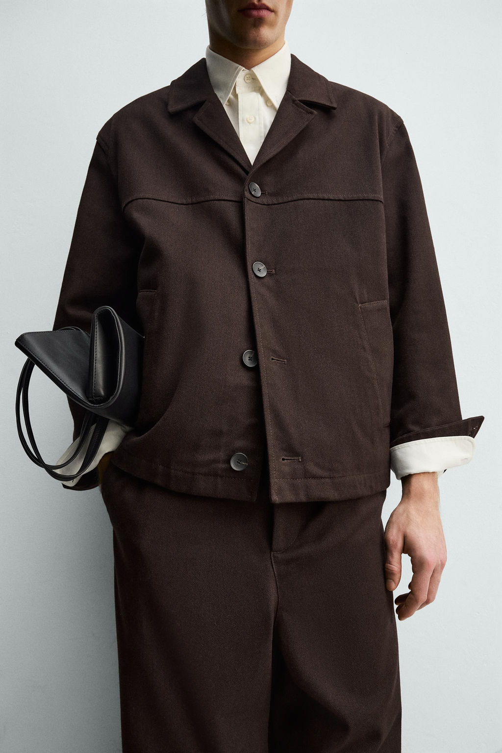 SOBRECAMISA ESTRUCTURA TWILL / Granate