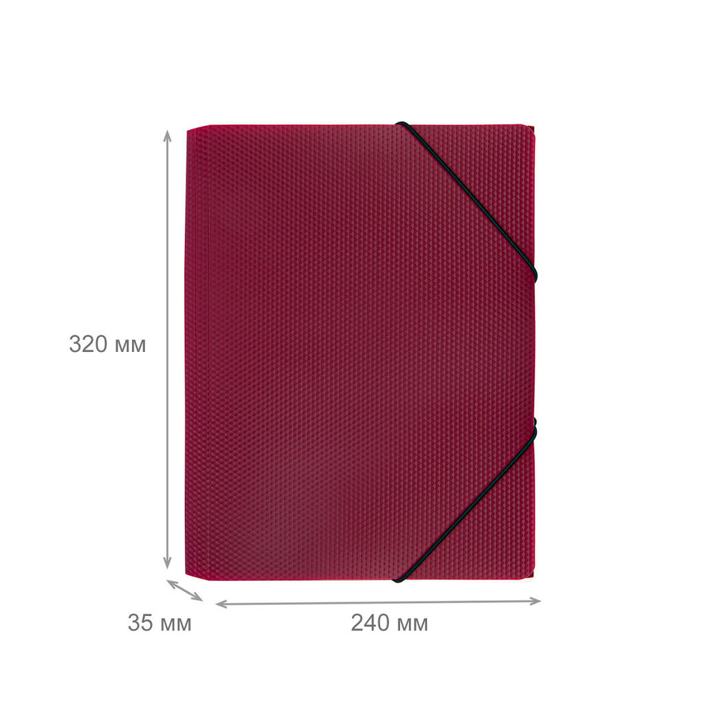 Expert Complete PRISMA Папка на резинке A4 600 мкм 35 мм эффект 3D 5 шт. рубиновый EC210400026