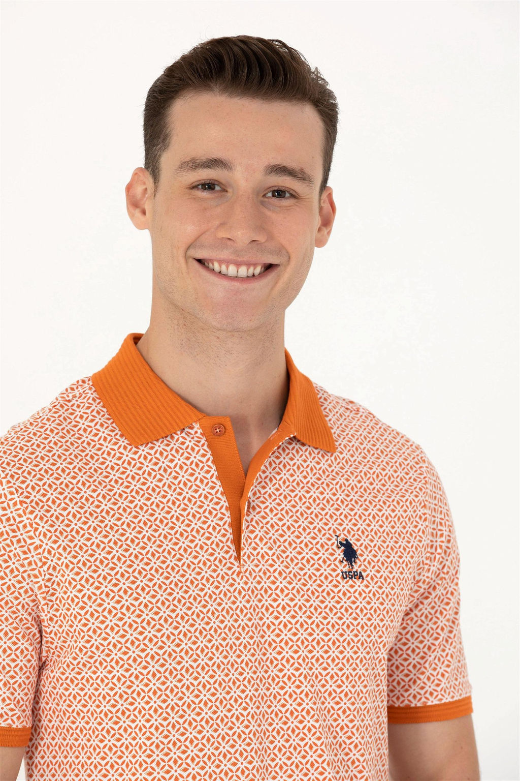 U. S. Polo Assn Мужская футболка с воротником-поло Brick - U.s. polo assn фото 9