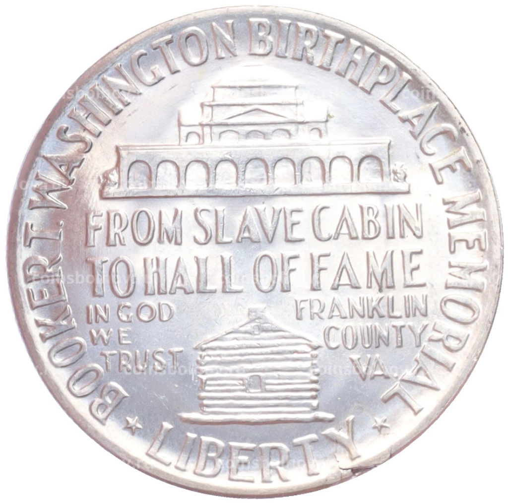 Монета 1/2 доллара (50 центов) 1946 года США Букер Талиафер Вашингтон