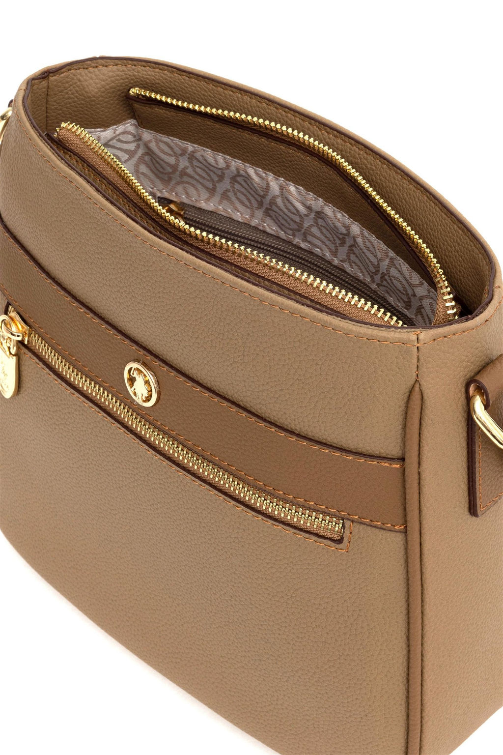 U. S. Polo Assn Женская темно-бежевая сумка - U.s. polo assn фото 5