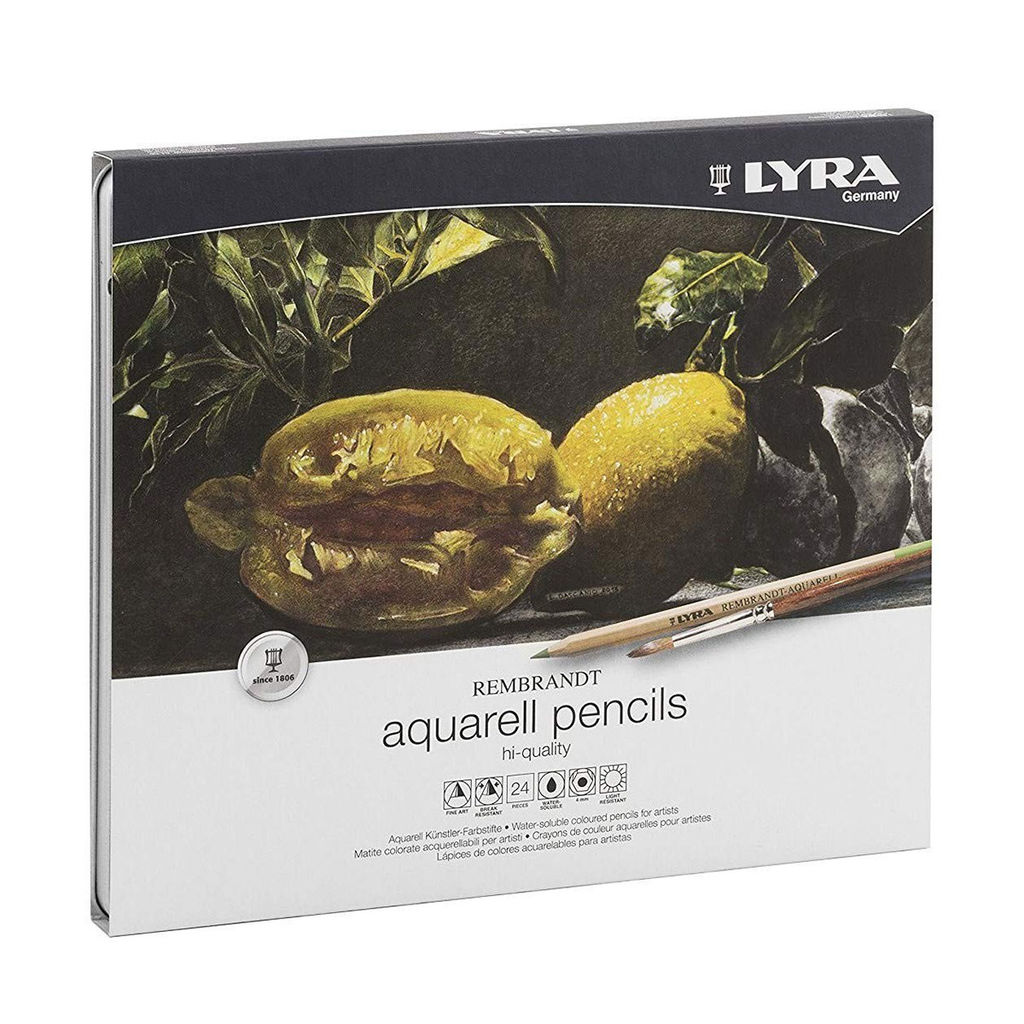 LYRA Набор цветных акварельных карандашей Rembrandt заточенный 24 цв. L2011240