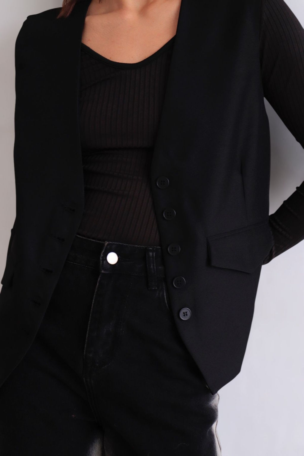 Martichelli Жилет чёрный  фото 3