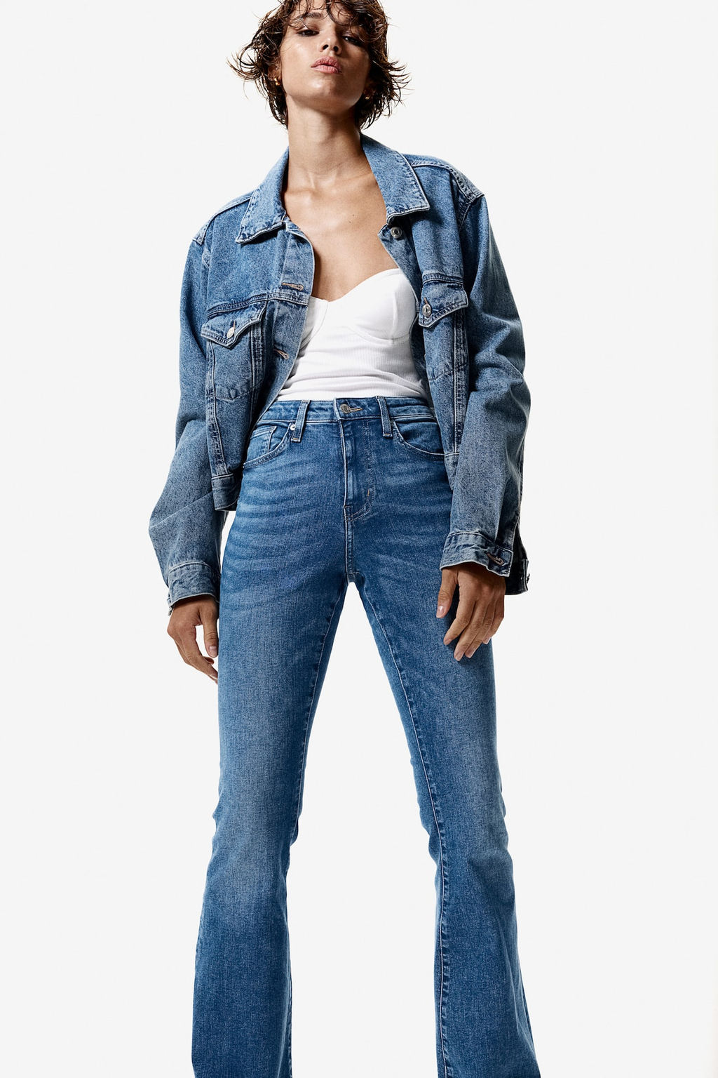 Flared Ultra High Jeans - H&m фото 4