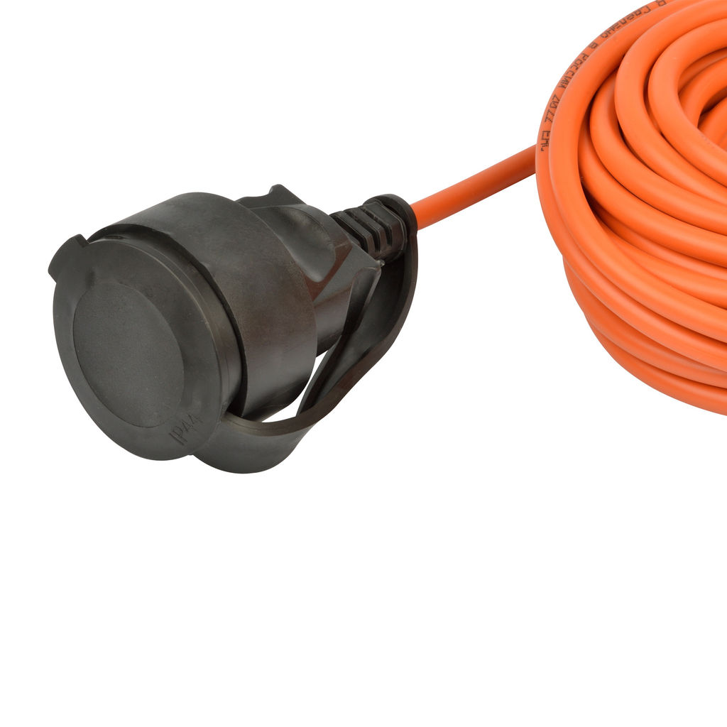 UG /UCK-1N/2x0,75/10M/O IP44 ORANGE Удлинитель силовой в бухте, б/з, 1гнездо, 10м (ПВС 2х0,75), 6A. Оранжевый. TМ Uniel