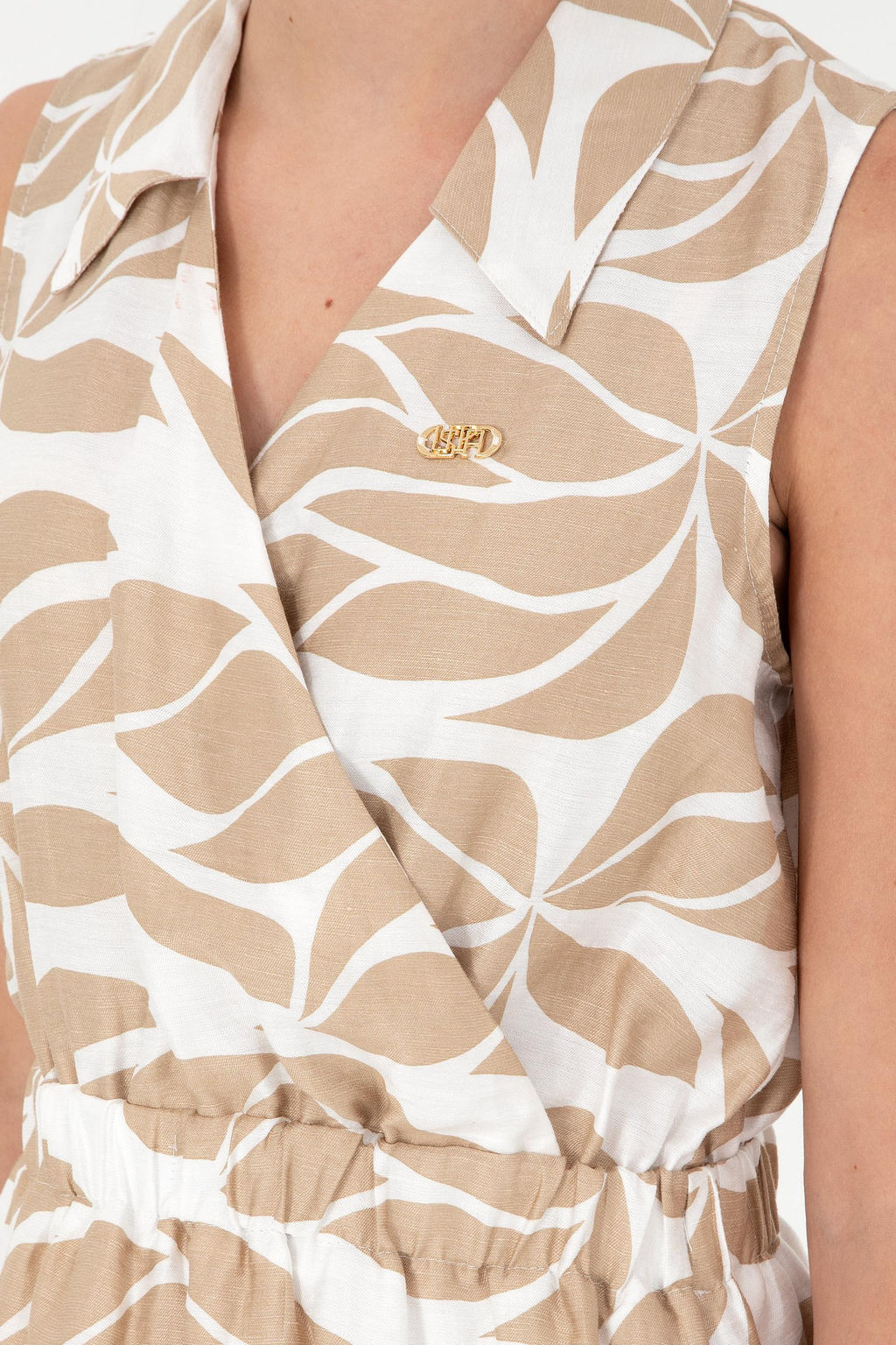 Женское тканое платье цвета хаки Неожиданная скидка в корзине - U.s. polo assn фото 6