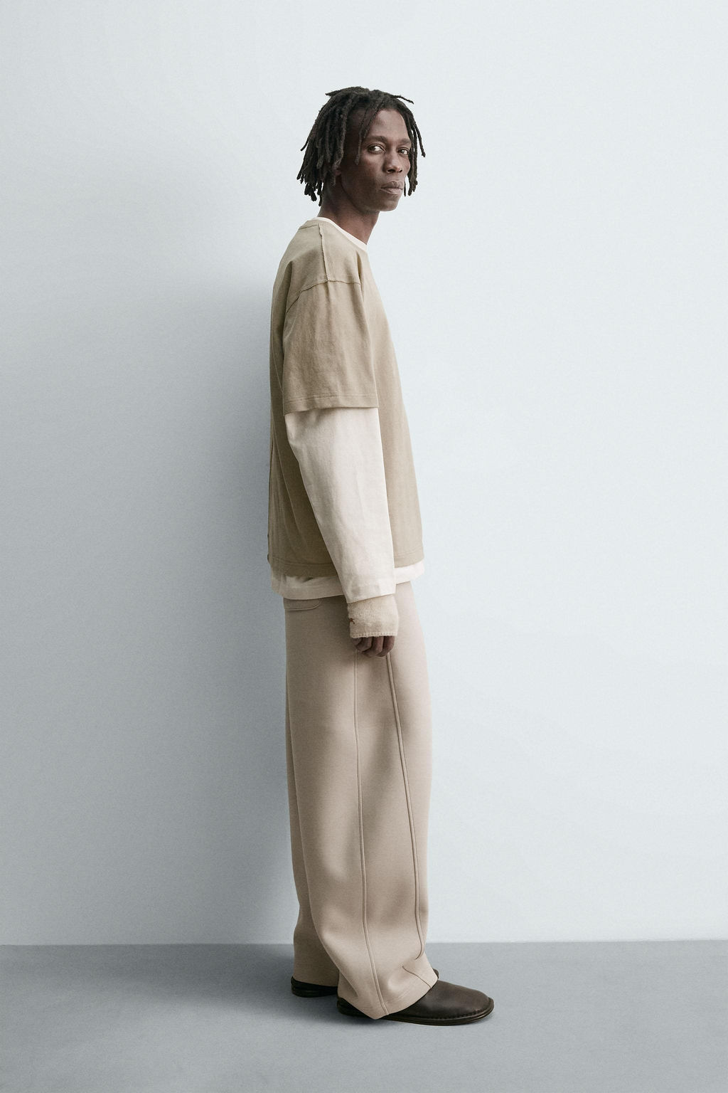HEAVYWEIGHT REVERSE-EFFECT T-SHIRT - Zara фото 4