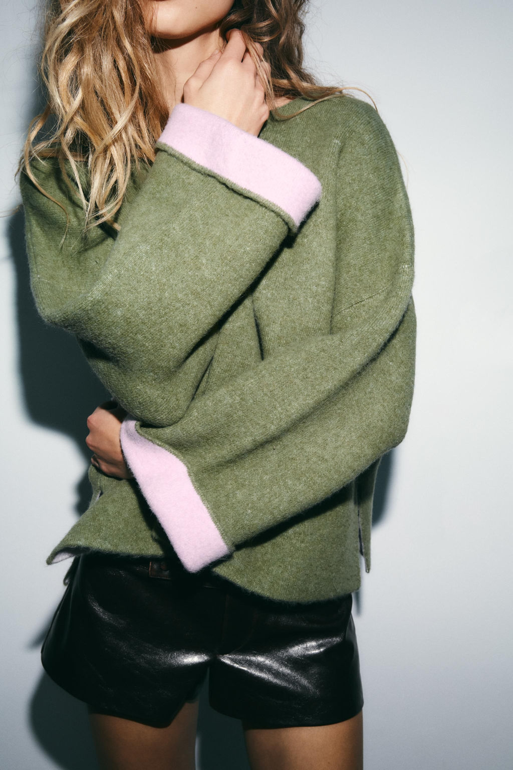 CONTRAST KNIT JUMPER - Zara фото 10