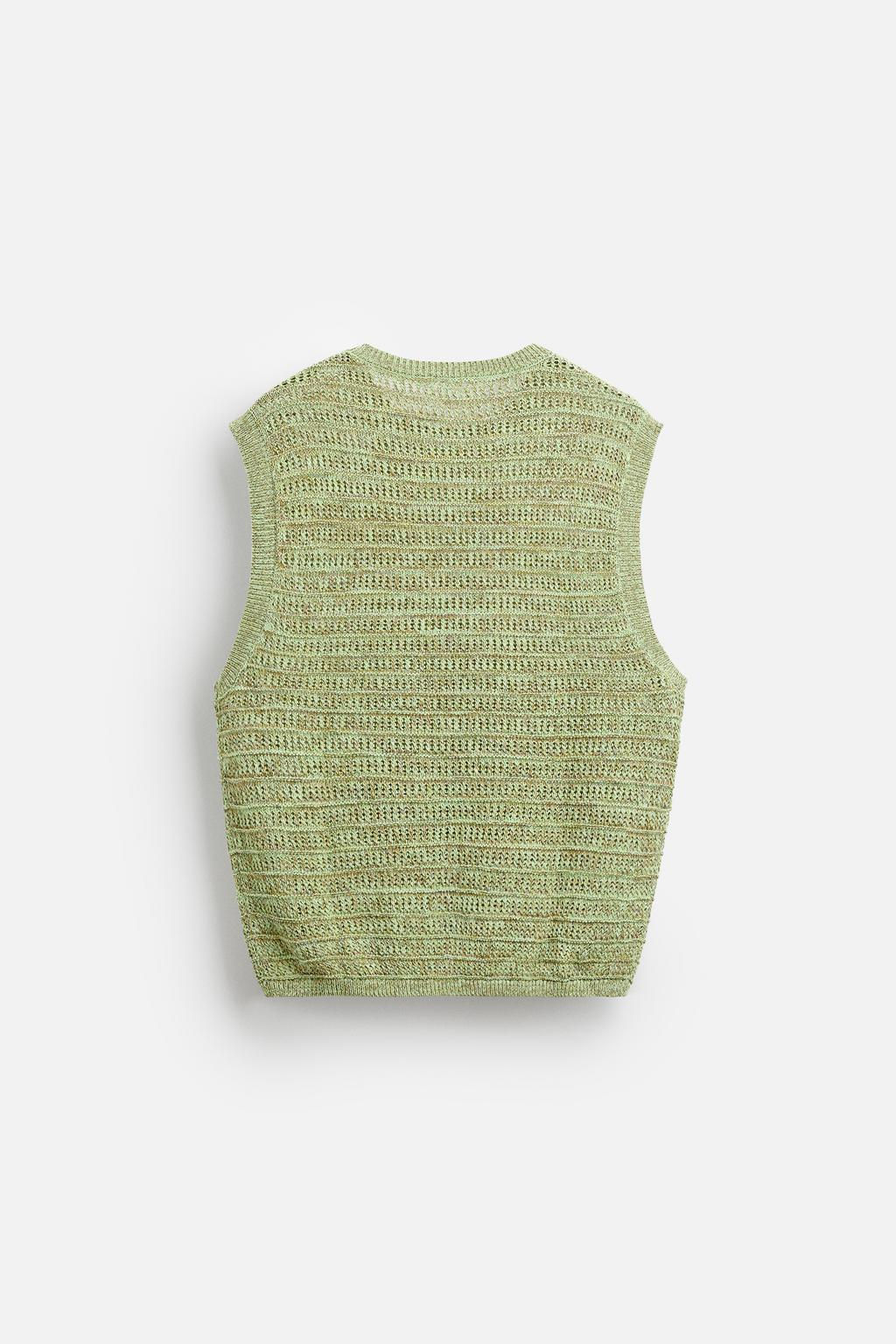 TEXTURED KNIT VEST - Zara фото 3