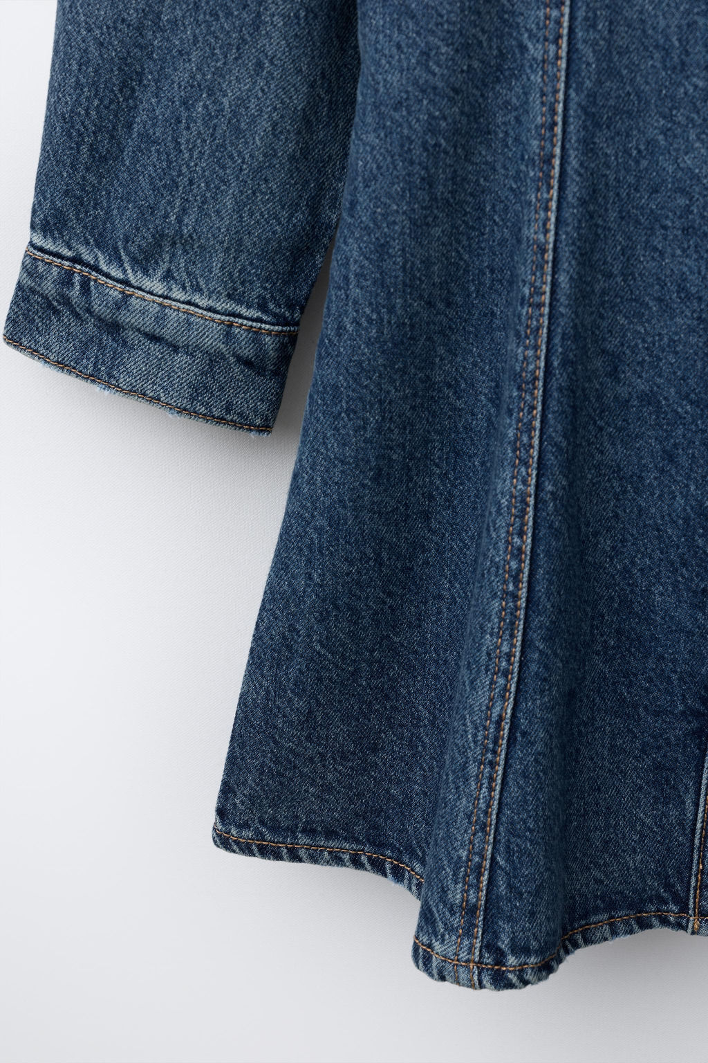 CUT-OUT DENIM DRESS - Zara фото 4