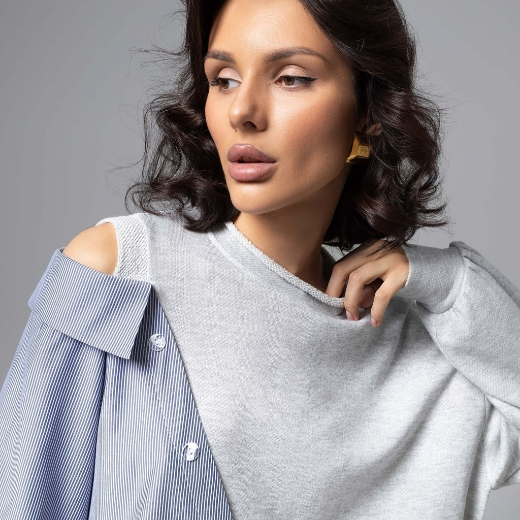 Свитшот в стиле пэчворк, Фэшн-мания (dark) - Charutti фото 3