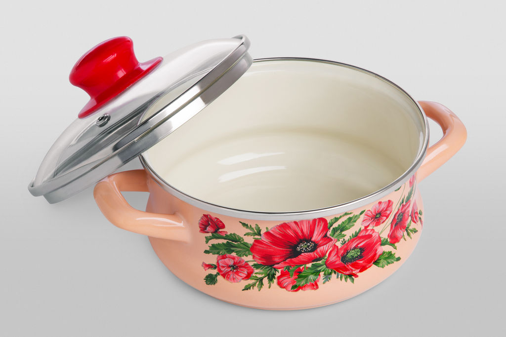 Мелкая кастрюля с стекл. крышкой, мет. ручки 16 см - Metrot фото 2