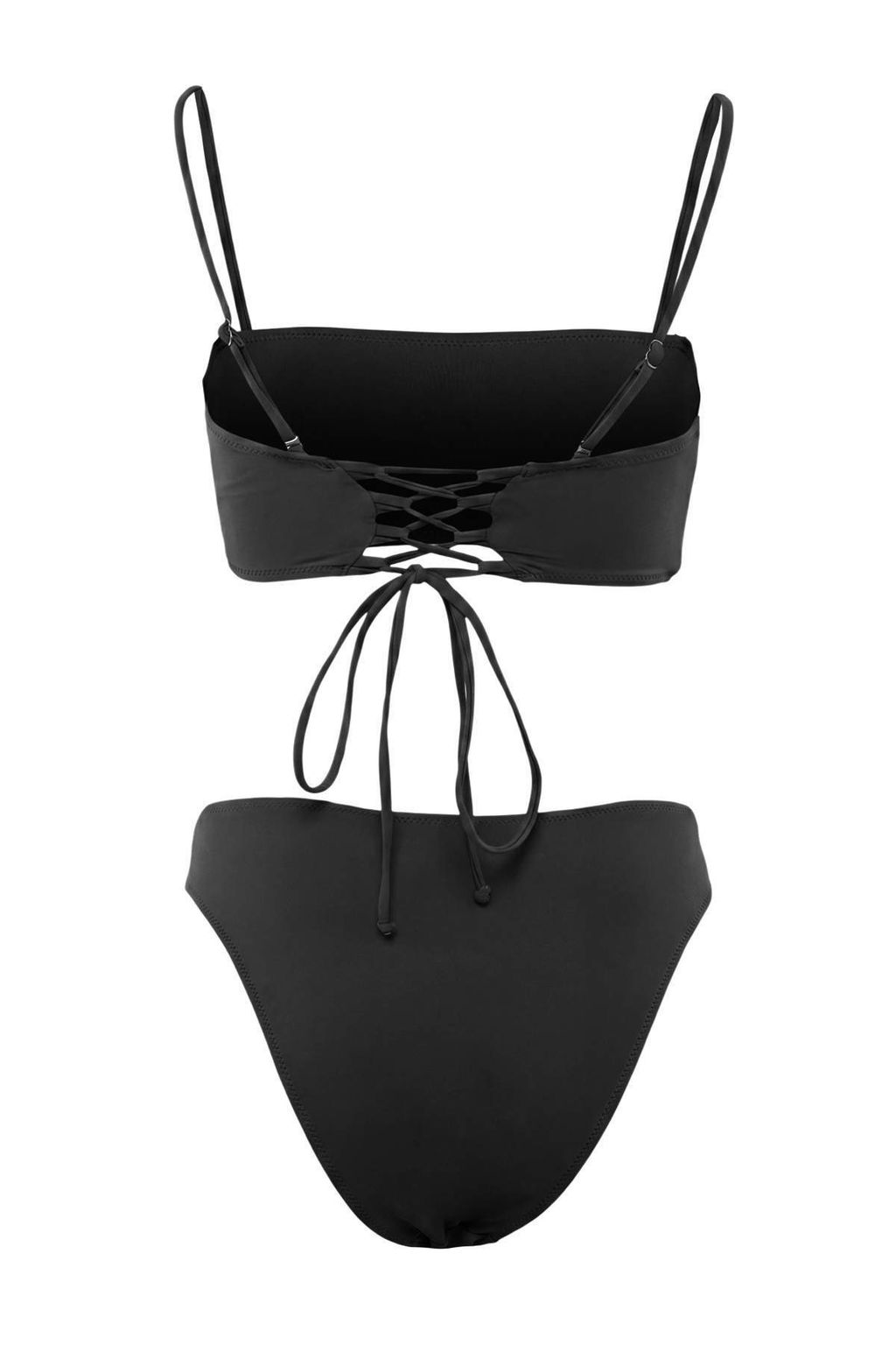 Siyah Straplez Kapl_ High Leg Regular Bikini Tak_m_ TBESS26BT00139 - Trendyolmilla фото 6