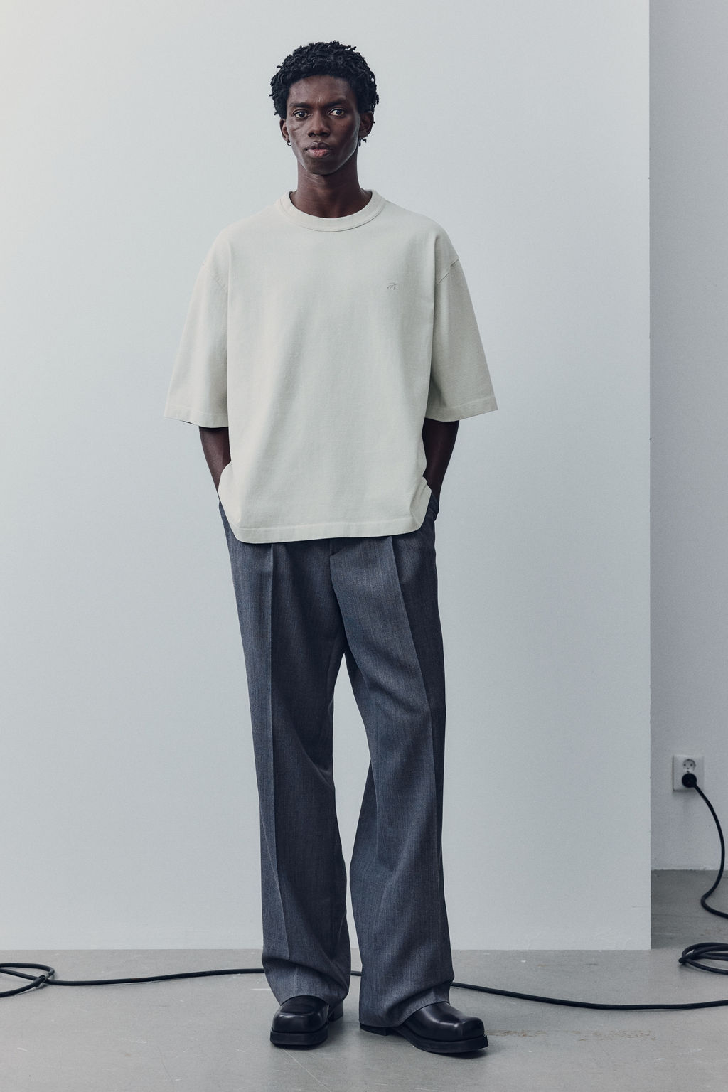 Camiseta boxy de algod?n - H&m фото 9