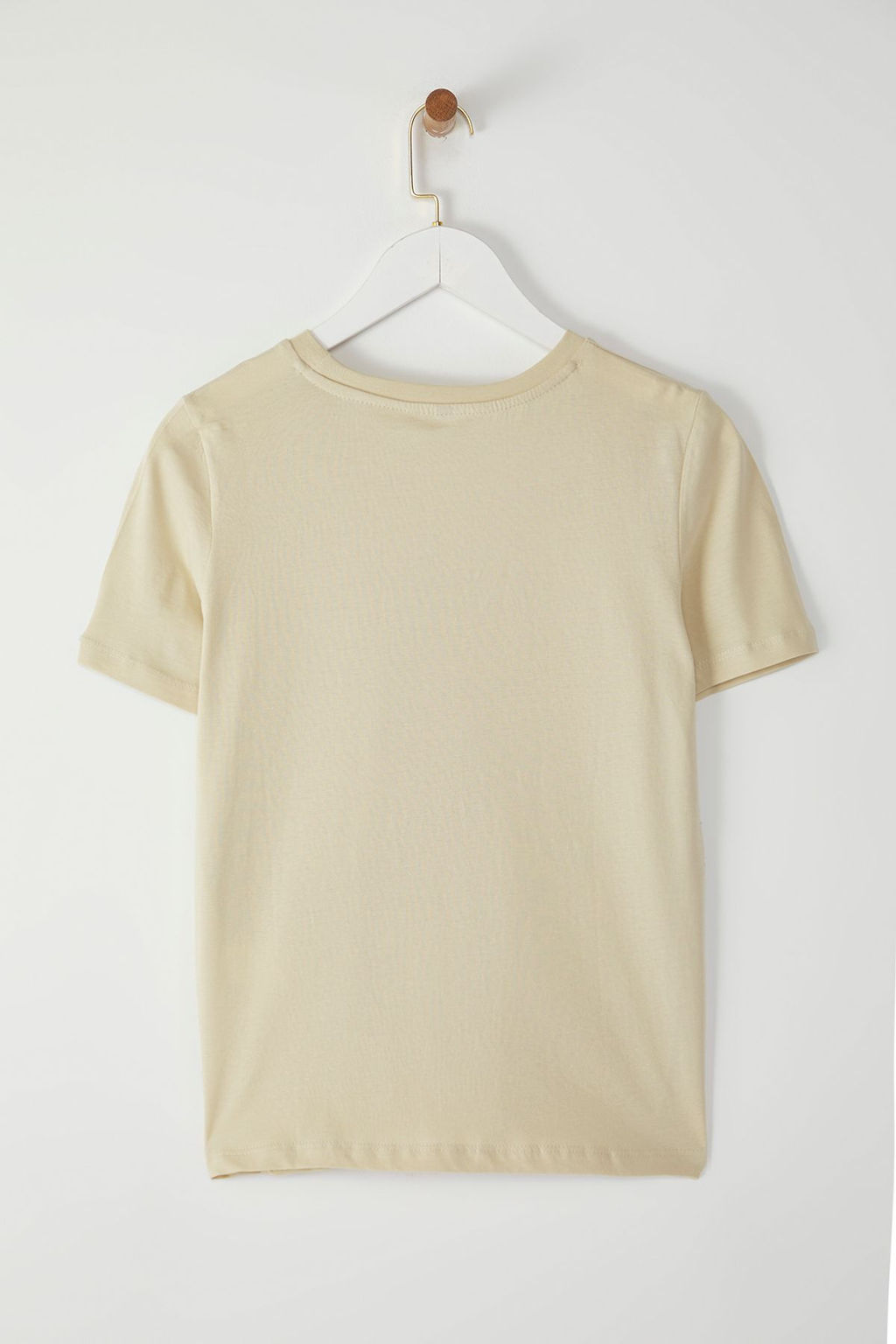 TRENDYOLMILLA Beyaz %100 Pamuk Slogan Bask?l? Relaxed/Rahat Kesim Basic Bisiklet Yaka Orme T-Shirt TWOSS20TS0207 фото 6