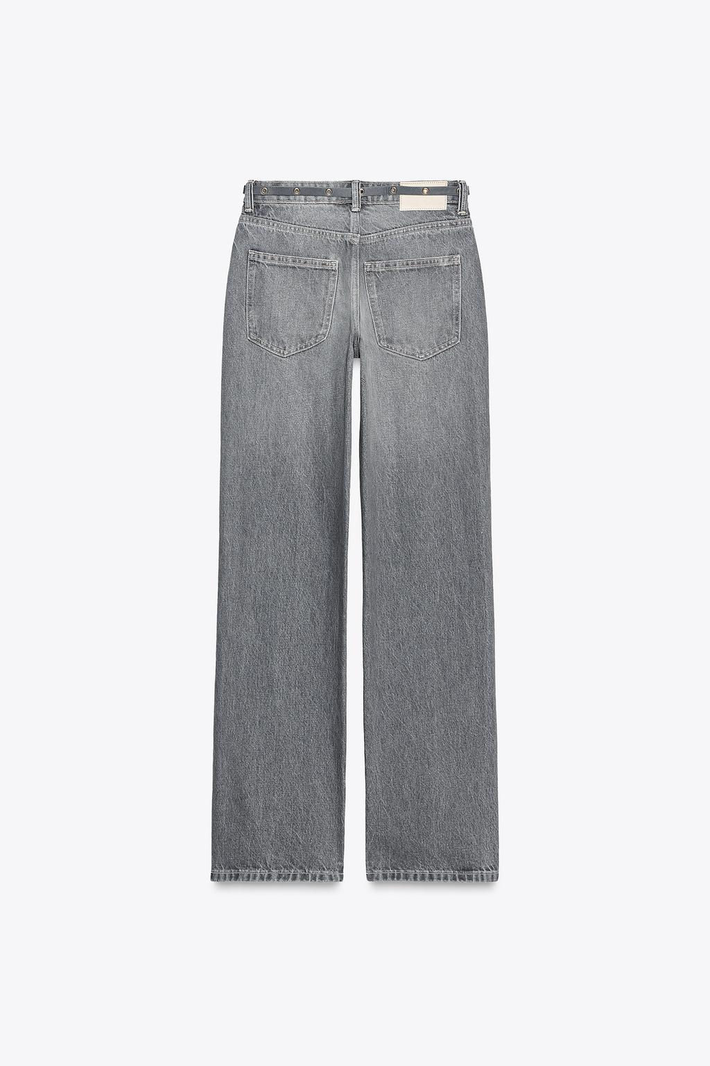 Z1975 REGULAR FIT HIGH-WAIST JEANS WITH BELT - Zara фото 18