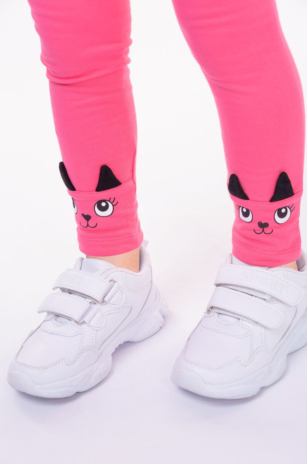 Лосины из футера двухнитки с начесом для девочки Bonito  фото 25