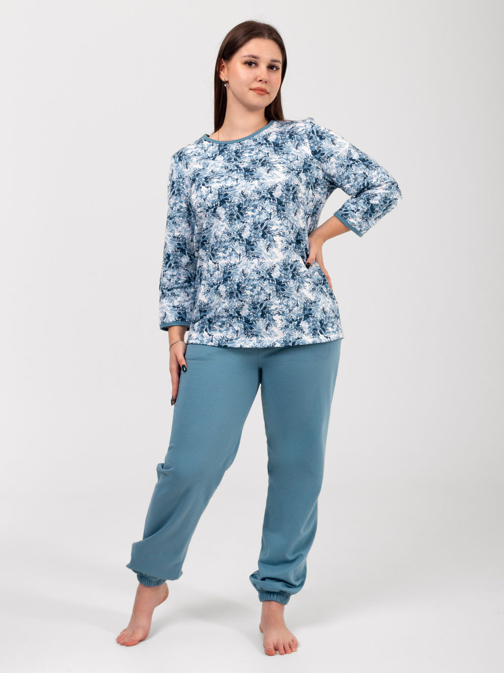 Костюм женский футер 2-х нитка начёс МАДИНА ИНДИГО - Domtrik фото 13