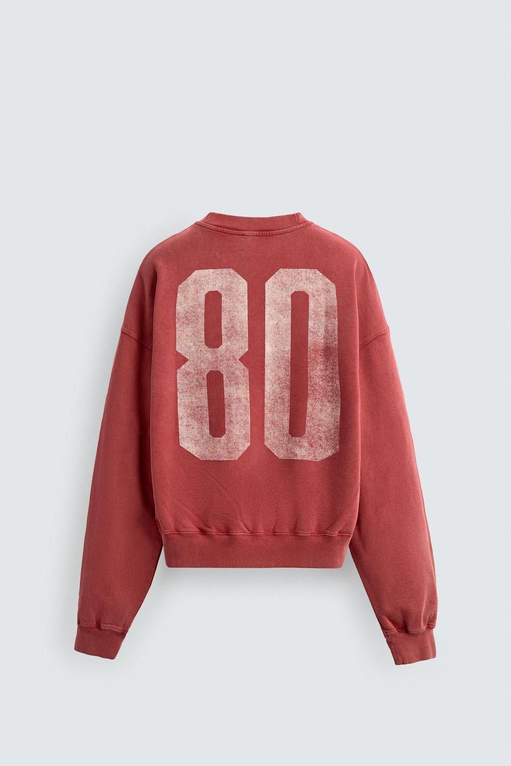 WASHED CONTRAST PRINT SWEATSHIRT - Zara фото 16