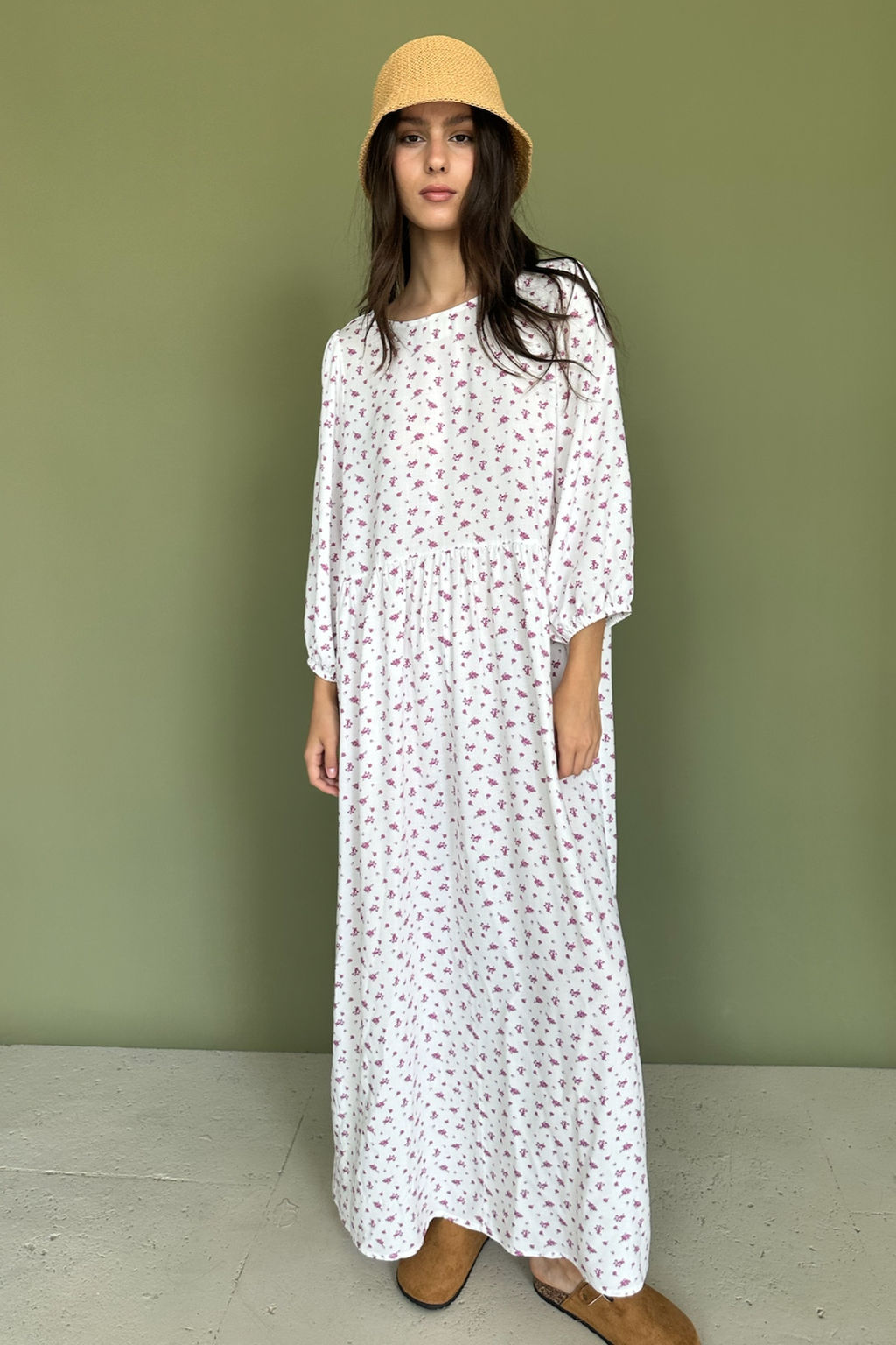 Платье женское MOON085/03/Белый, розовый - M&G all natural фото 9