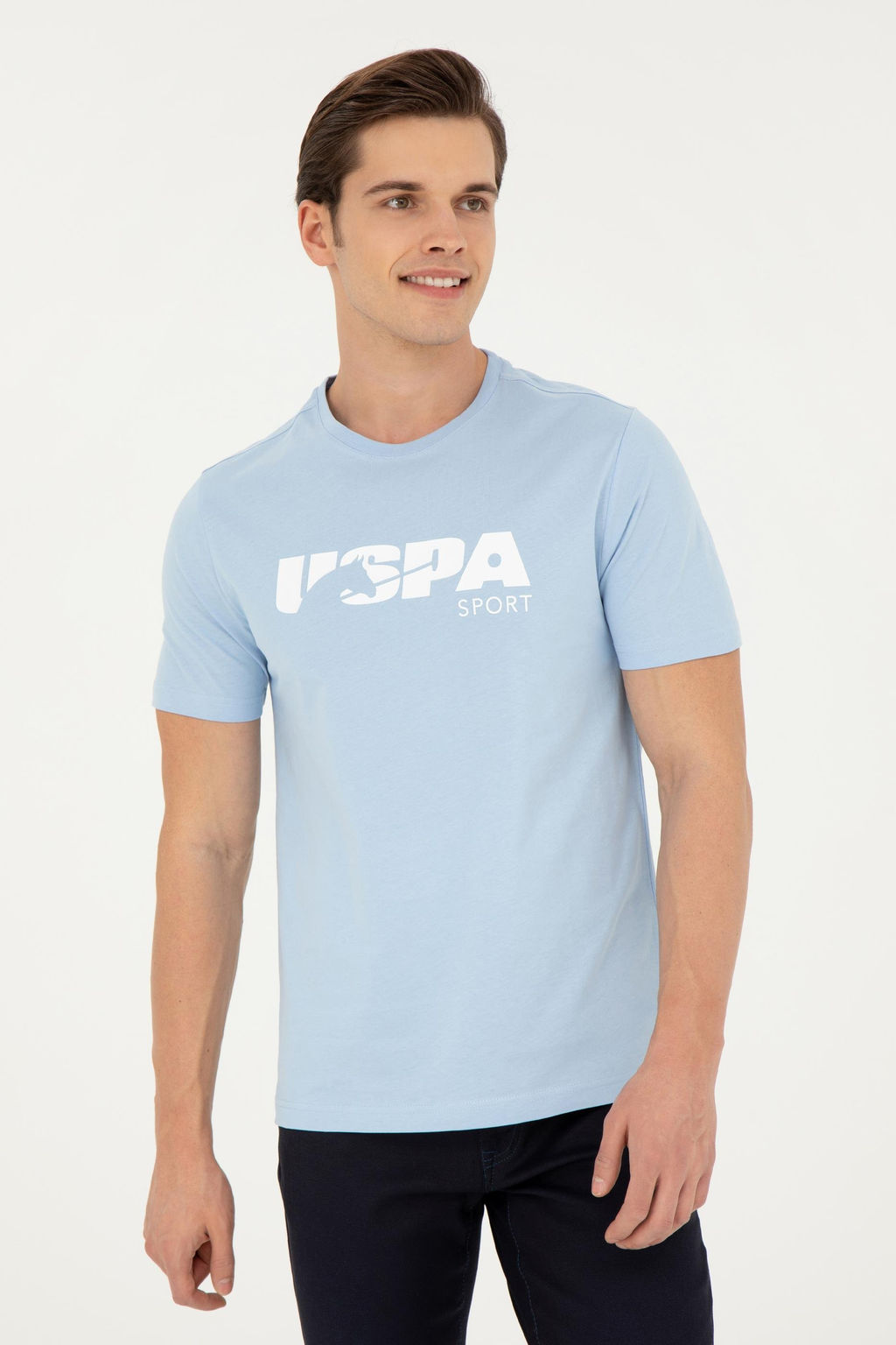 Мужская голубая футболка - U.s. polo assn фото 11