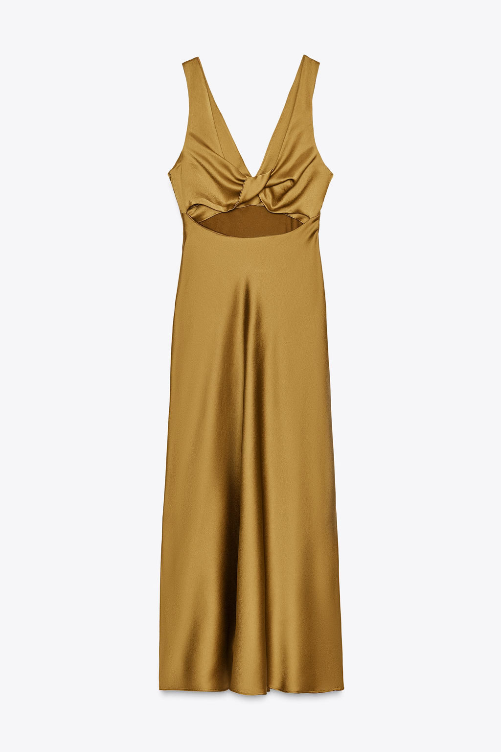 SATIN MIDI DRESS - Zara фото 15