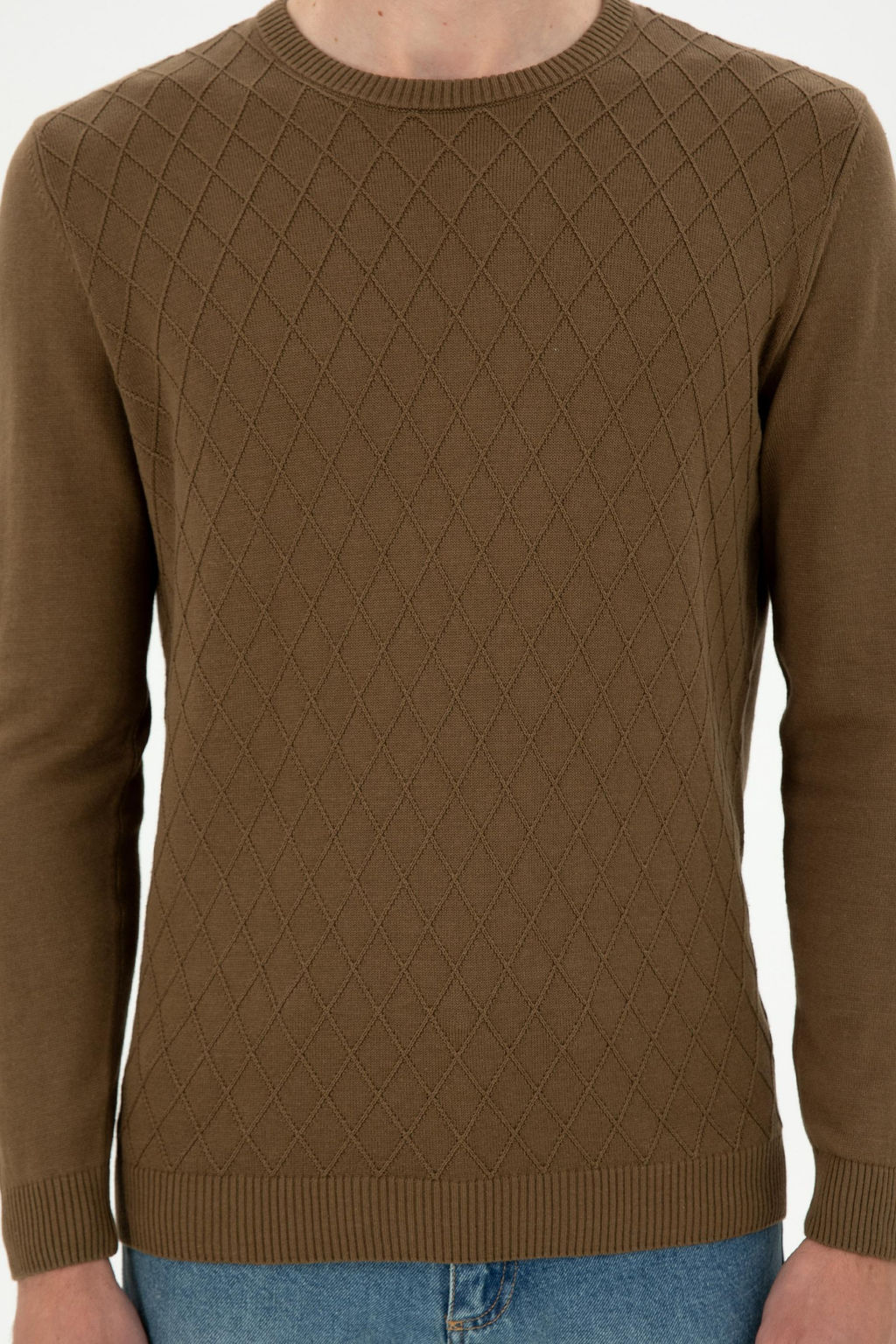 Мужской свитер цвета хаки Неожиданная скидка в корзине - U.s. polo assn фото 6