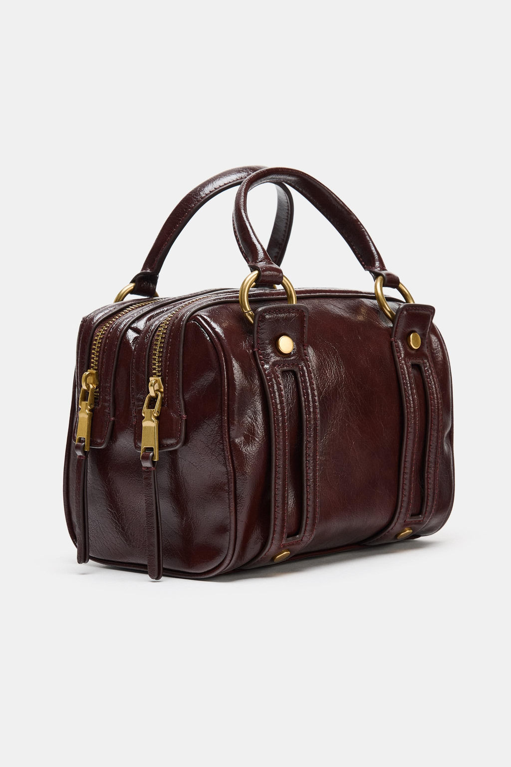 HANDBAG WITH METALLIC DETAILS - Zara фото 2