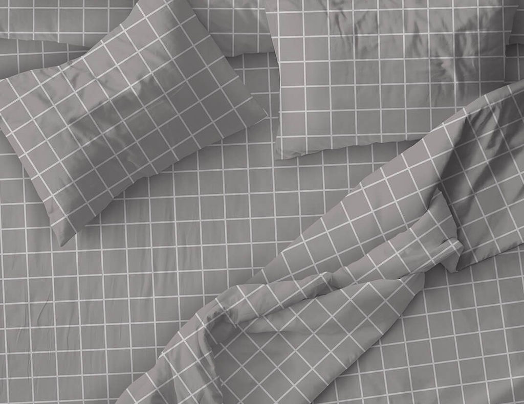 Наволочка 60*60 см, бязь Комфорт (Таттерсол, серо-бежевый) - Ивановотекстиль фото 2