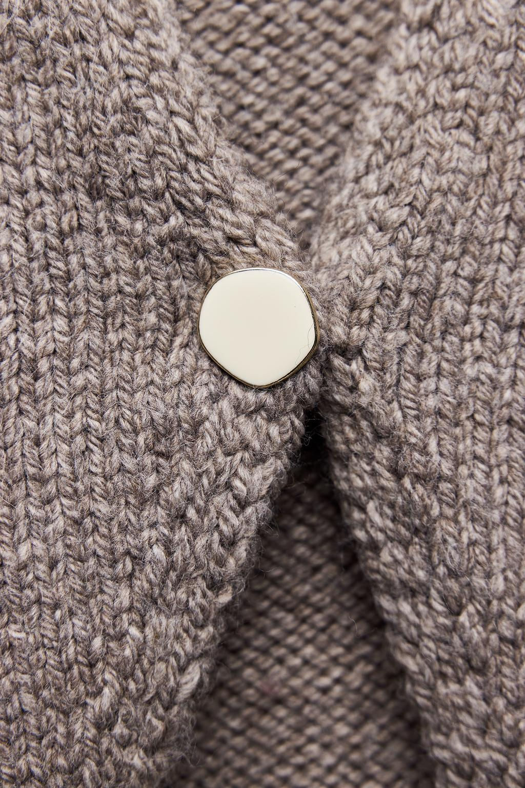BUTTONED KNIT CARDIGAN - Zara фото 9
