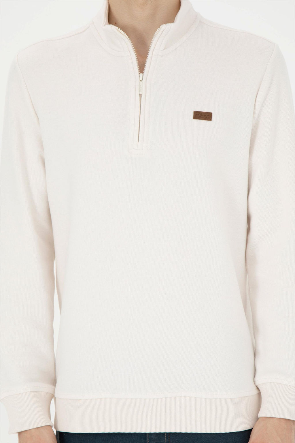 Мужской свитшот цвета экрю Неожиданная скидка в корзине - U.s. polo assn фото 6