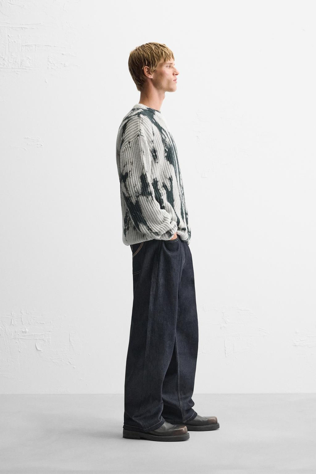 TIE-DYE PRINT SWEATER - Zara фото 4