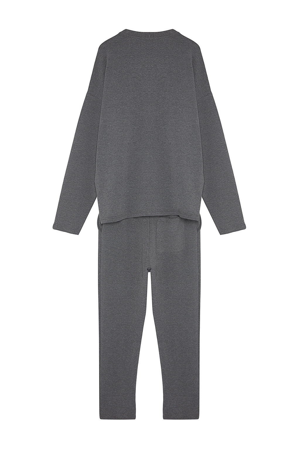 TRENDYOL MAN Antrasit Regular Fit Ottoman Orme Pijama talk?m? TMNAW24PT00053 - Trendyolmilla фото 7
