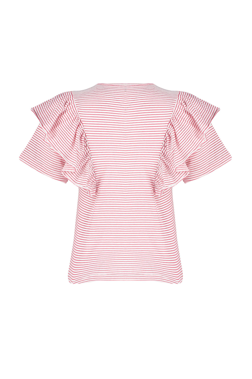 TRENDYOLMILLA Siyah Kollar? F?rf?rl? Regular/Normal Kal?p Cizgili Bisiklet Yaka Orme T-Shirt TWOSS24TS00061 фото 16