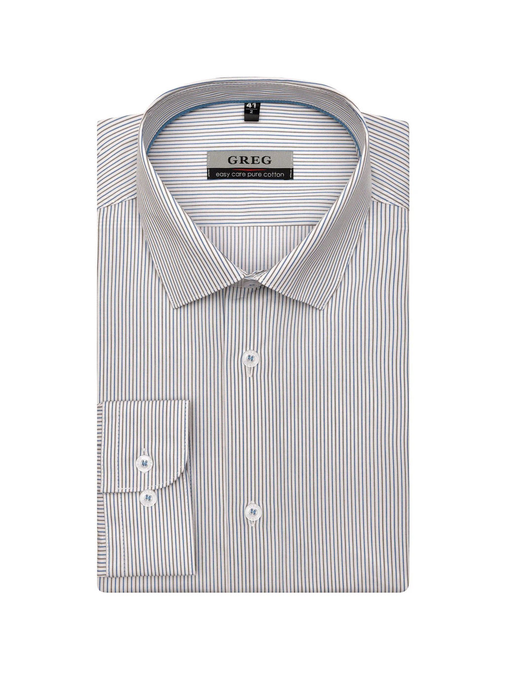 Сорочка мужская длинный рукав GREG 151/231/6150/Z/1p