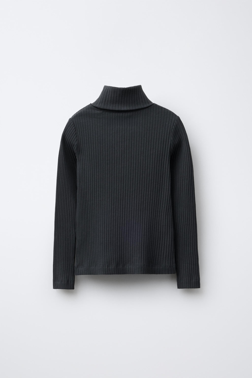 CAMISETA CANAL? CUELLO VUELTO / Gris antracita - Zara фото 2