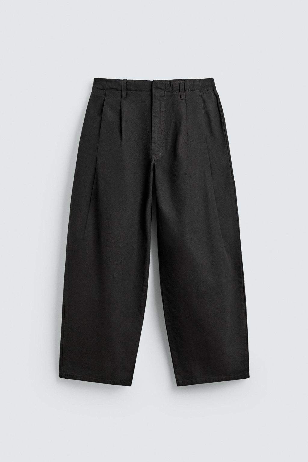 PANTAL?N WIDE  FIT PLIEGUES / Marr?n - Zara фото 7