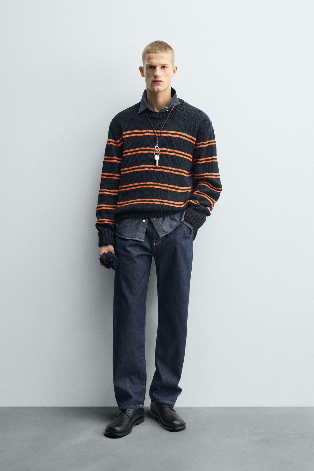 JACQUARD STRIPE JUMPER