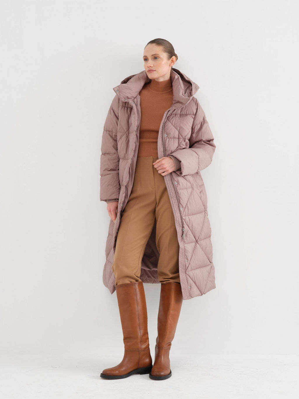 Conso/WDMF 230554 - almond Пуховое пальто фото 5