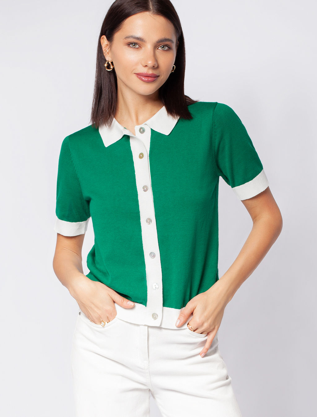 VILATTE / Джемпер тонкой вязки из вискозы  фото 2