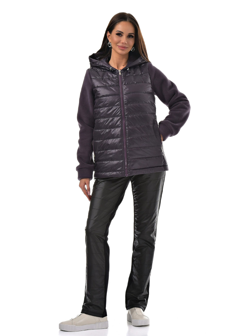 куртка флис и плащевка - А+б коллекция фото 6