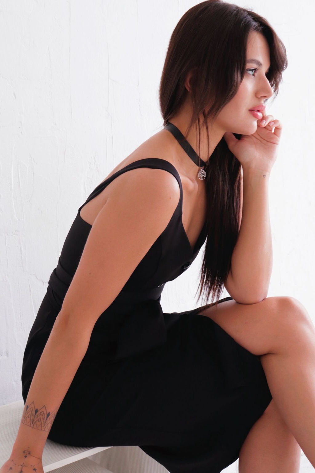 Сарафан классический чёрный - Martichelli фото 11