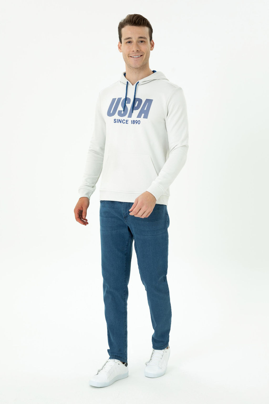 U. S. Polo Assn Мужская толстовка с капюшоном и камнем - U.s. polo assn фото 18