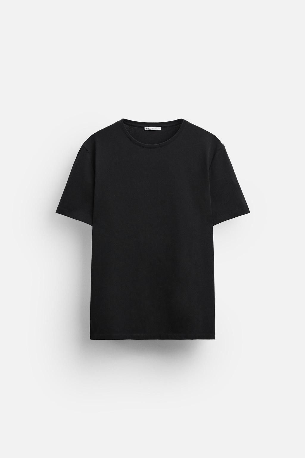 BASIC SLIM FIT T-SHIRT - Zara фото 15